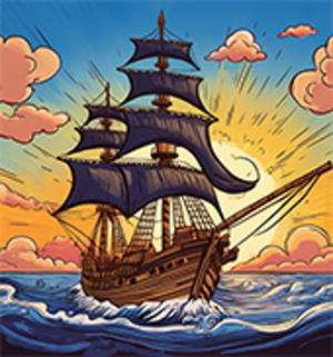 Treasure Island Ship logo